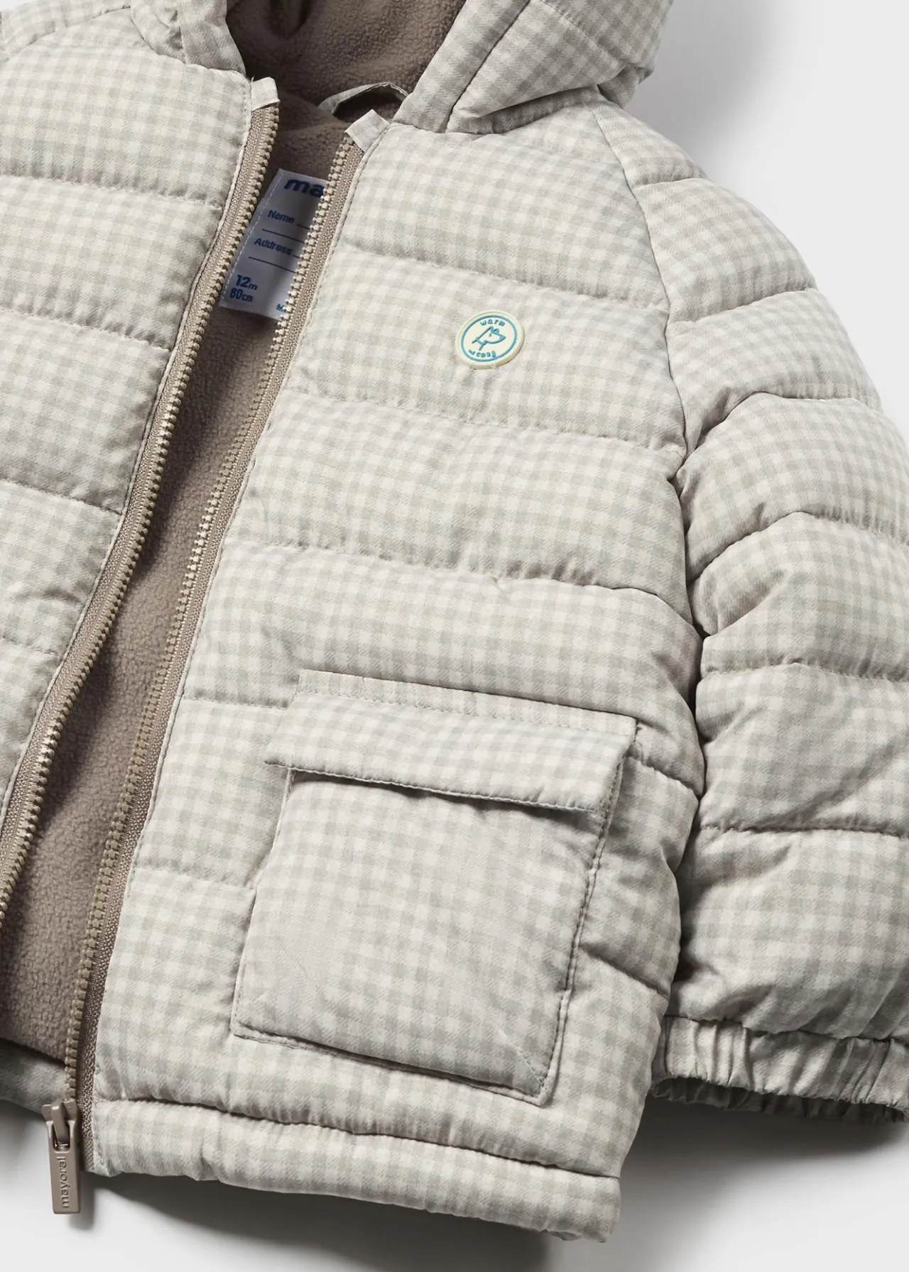 BOY Mayoral Baby Print Padded Jacket
