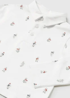BOY Mayoral Baby Print Polo Shirt
