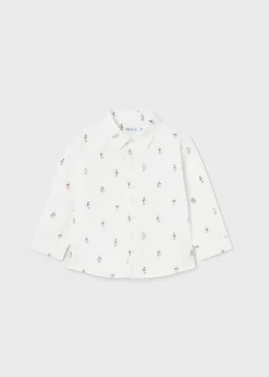BOY Mayoral Baby Print Shirt