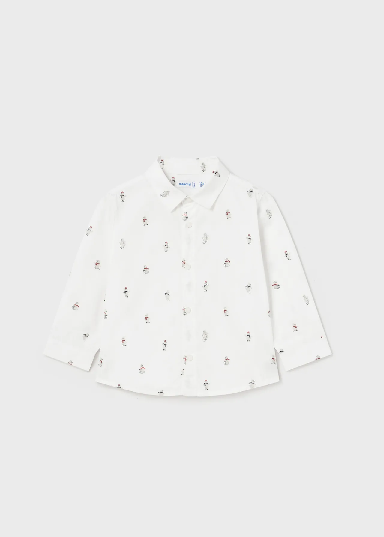 BOY Mayoral Baby Print Shirt