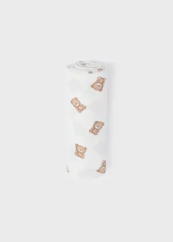Mayoral Baby Print Swaddle Blanket