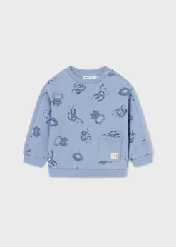BOY Mayoral Baby Print Sweater