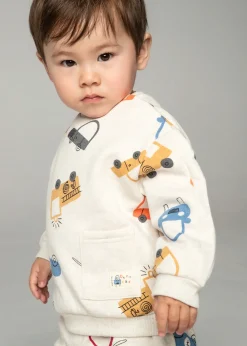 BOY Mayoral Baby Print Sweater