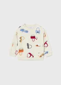 BOY Mayoral Baby Print Sweater