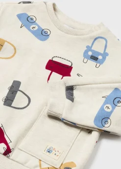 BOY Mayoral Baby Print Sweater