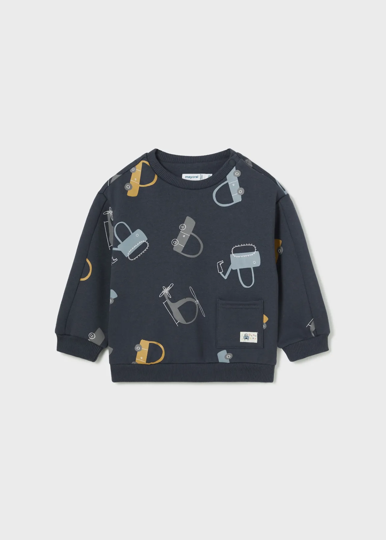 BOY Mayoral Baby Print Sweater
