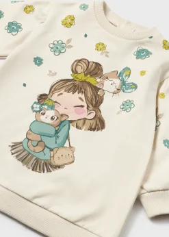 Mayoral Baby Print Sweater Dress