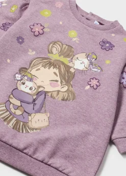 Mayoral Baby Print Sweater Dress