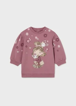 Mayoral Baby Print Sweater Dress