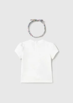 Mayoral Baby Printed T-Shirt with Headband