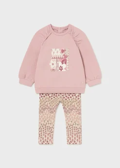 Mayoral Baby Puffed Sleeve Sweater and Leggings Set