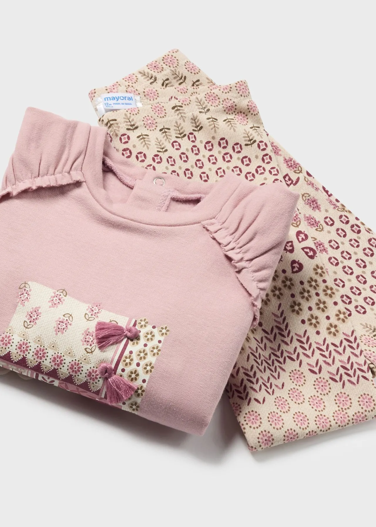 Mayoral Baby Puffed Sleeve Sweater and Leggings Set