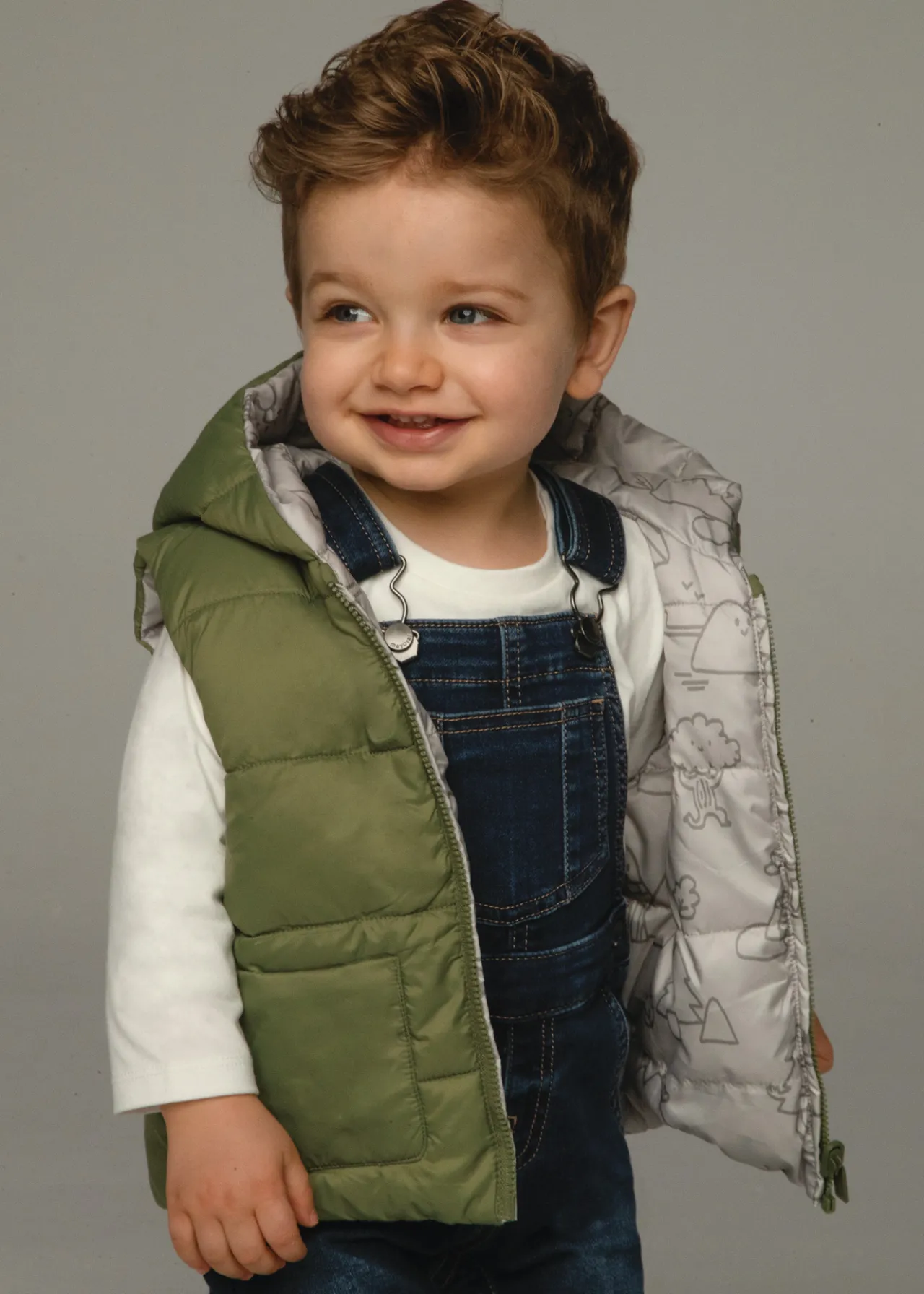BOY Mayoral Baby Reversible Padded Vest