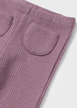 Mayoral Baby Ribbed Flared Leggings