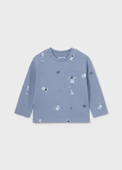 BOY Mayoral Baby Robot Print T-Shirt