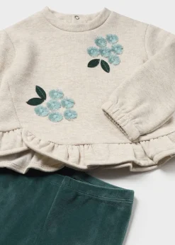 Mayoral Baby Ruffle Sweater and Leggings Set