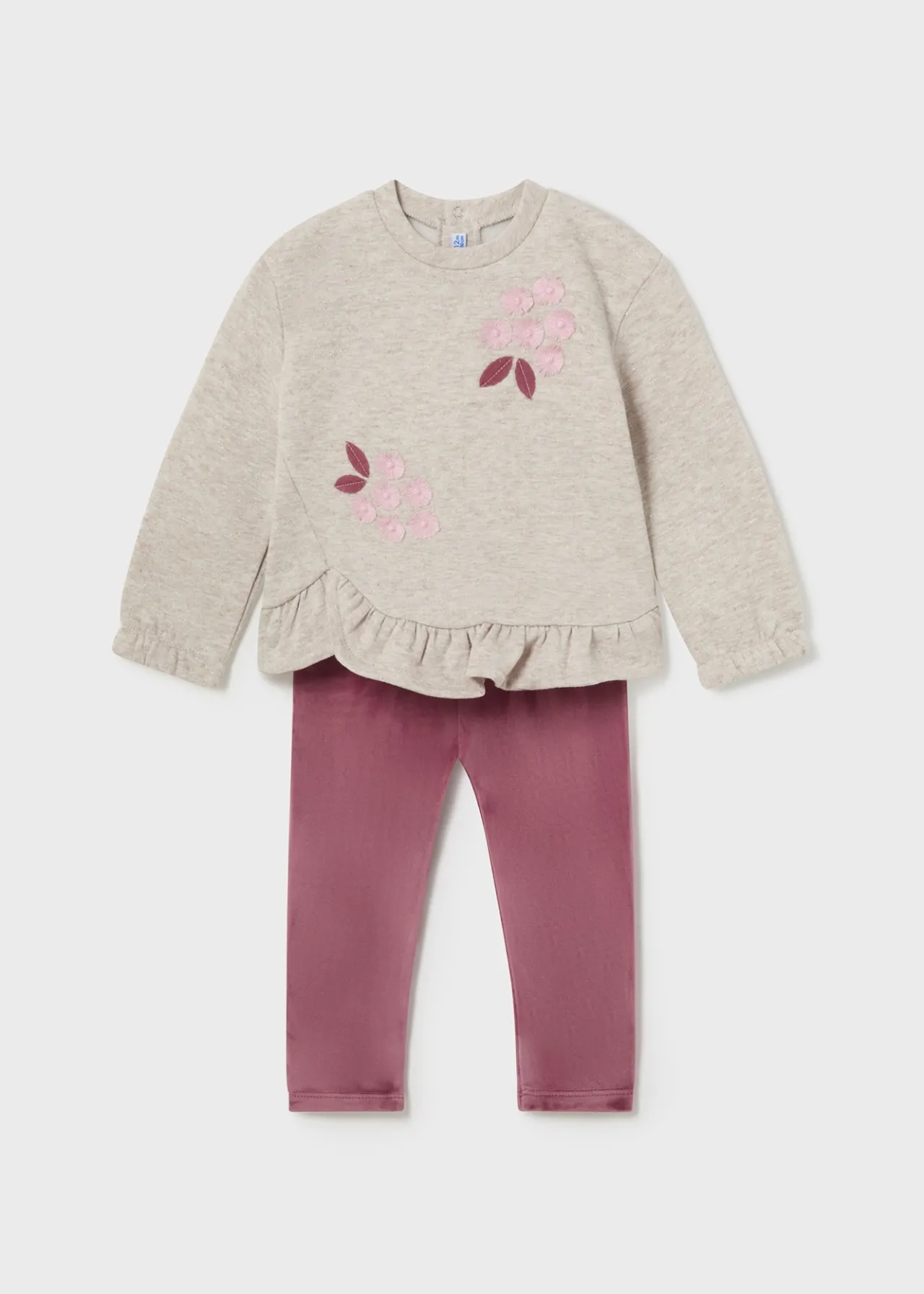 Mayoral Baby Ruffle Sweater and Leggings Set