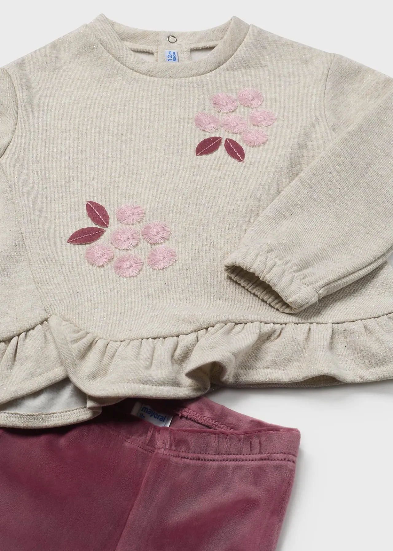 Mayoral Baby Ruffle Sweater and Leggings Set