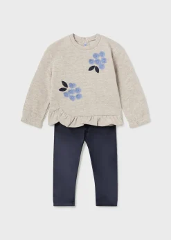 Mayoral Baby Ruffle Sweater and Leggings Set