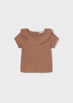 Mayoral Baby Ruffled Collar T-Shirt