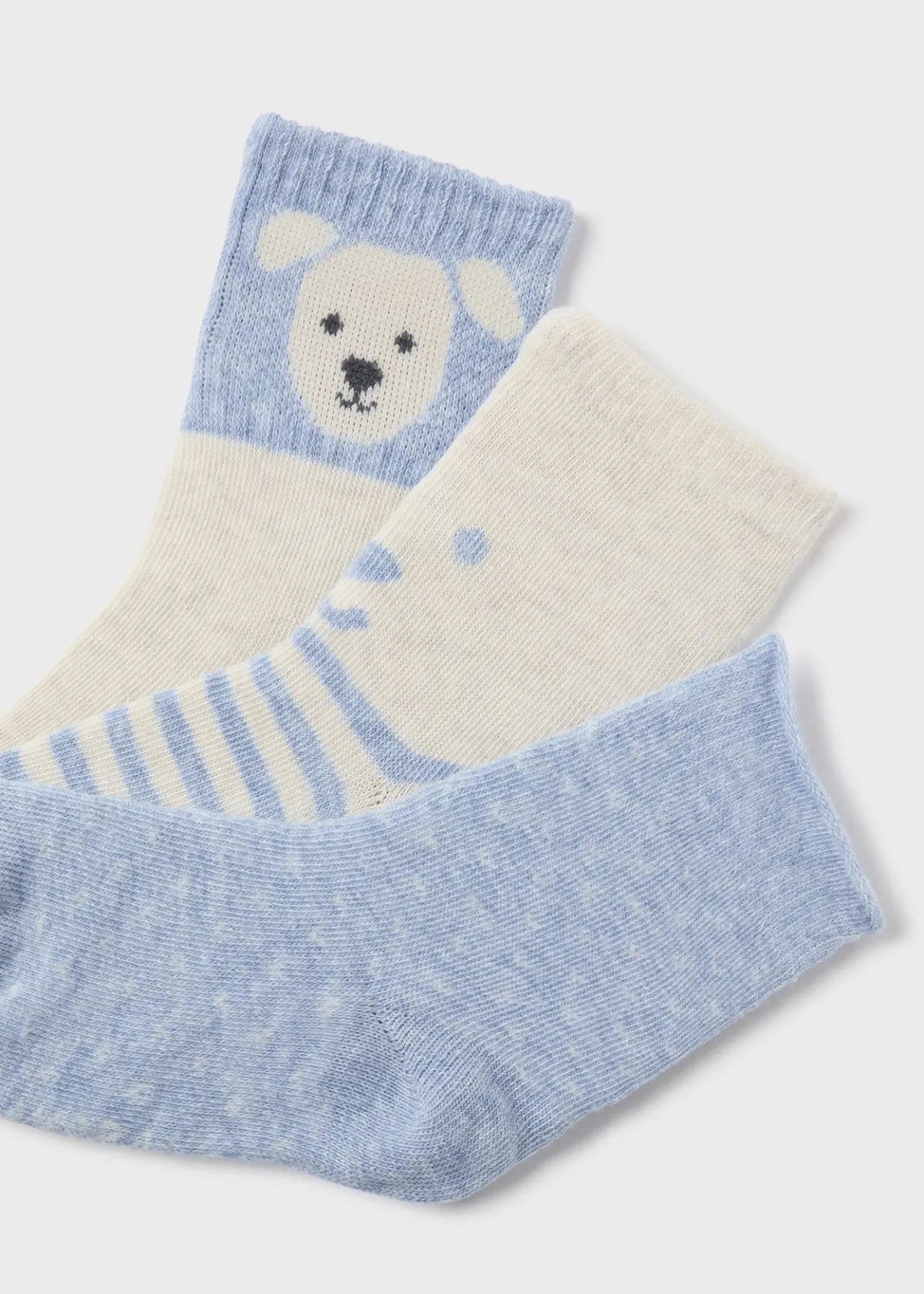 BOY Mayoral Baby Set of 3 Puppy Socks