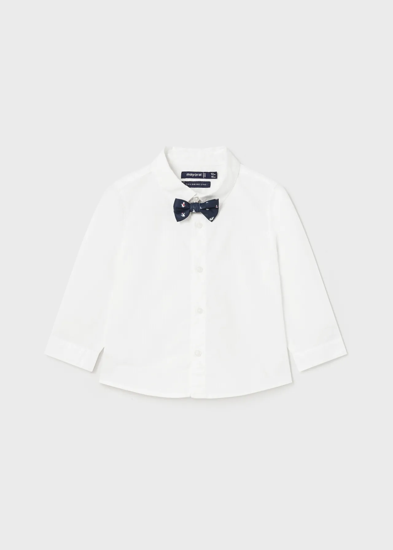 BOY Mayoral Baby Shirt with Bow Tie