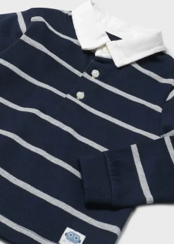 BOY Mayoral Baby Striped Polo Shirt