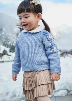 Mayoral Baby Suede Pleated Skirt