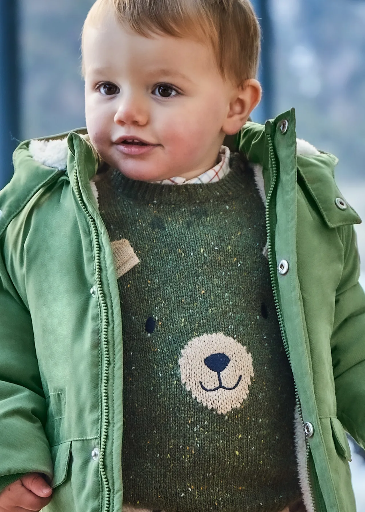 BOY Mayoral Baby Teddy Sweater