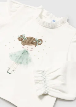 Mayoral Baby Tulle Applique T-Shirt