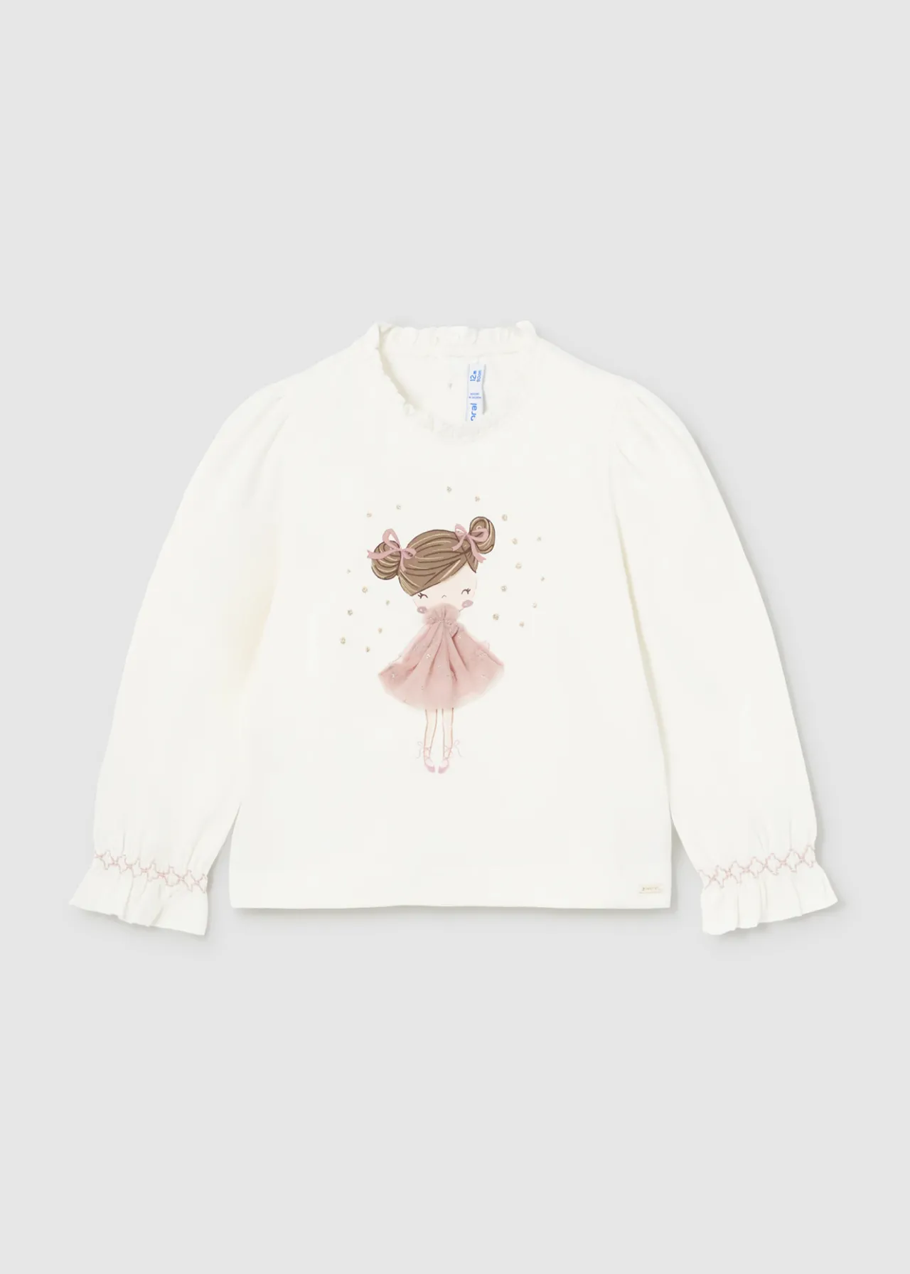 Mayoral Baby Tulle Applique T-Shirt
