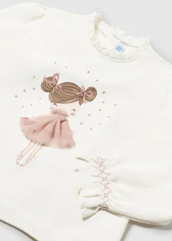 Mayoral Baby Tulle Applique T-Shirt