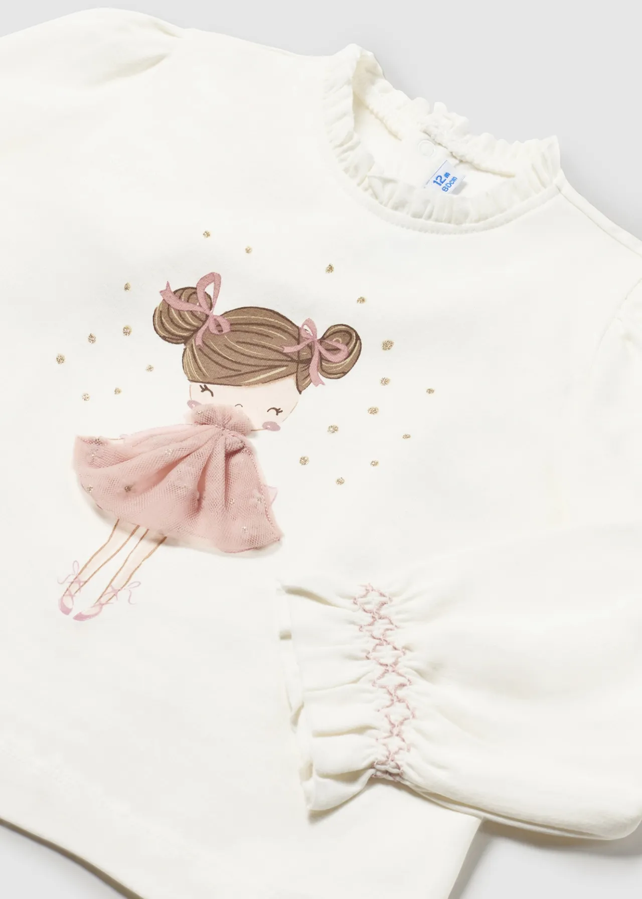 Mayoral Baby Tulle Applique T-Shirt