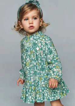 Mayoral Baby Velvet Floral Dress