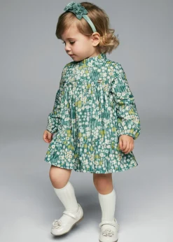 Mayoral Baby Velvet Floral Dress