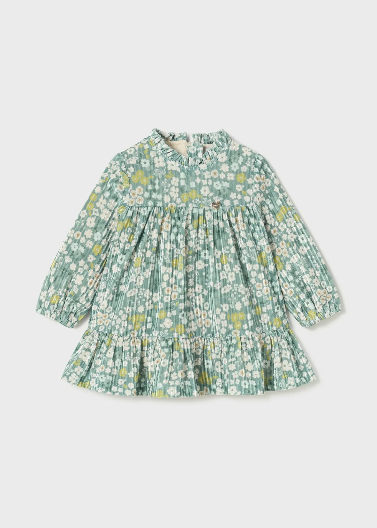 Mayoral Baby Velvet Floral Dress