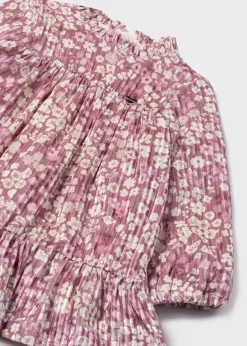 Mayoral Baby Velvet Floral Dress
