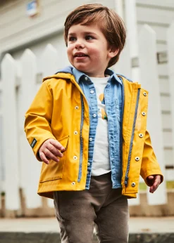 BOY Mayoral Baby Waterproof Parka with Ears