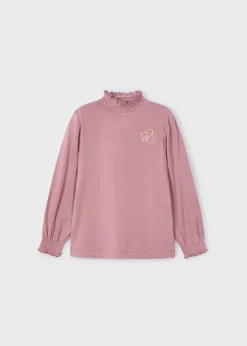 Mayoral Basic mock-neck t-shirt girls