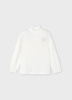 Mayoral Basic mock-neck t-shirt girls