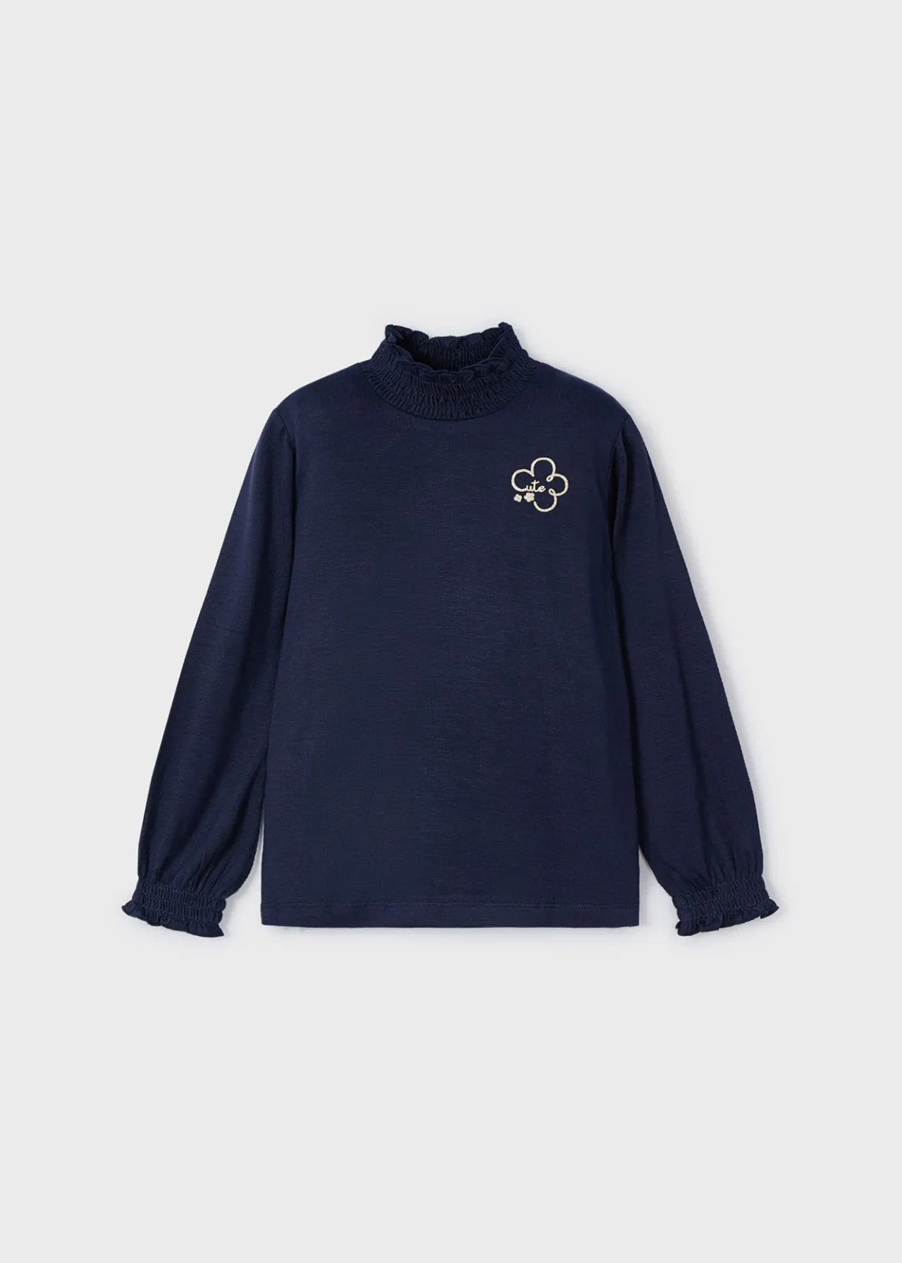 Mayoral Basic mock-neck t-shirt girls
