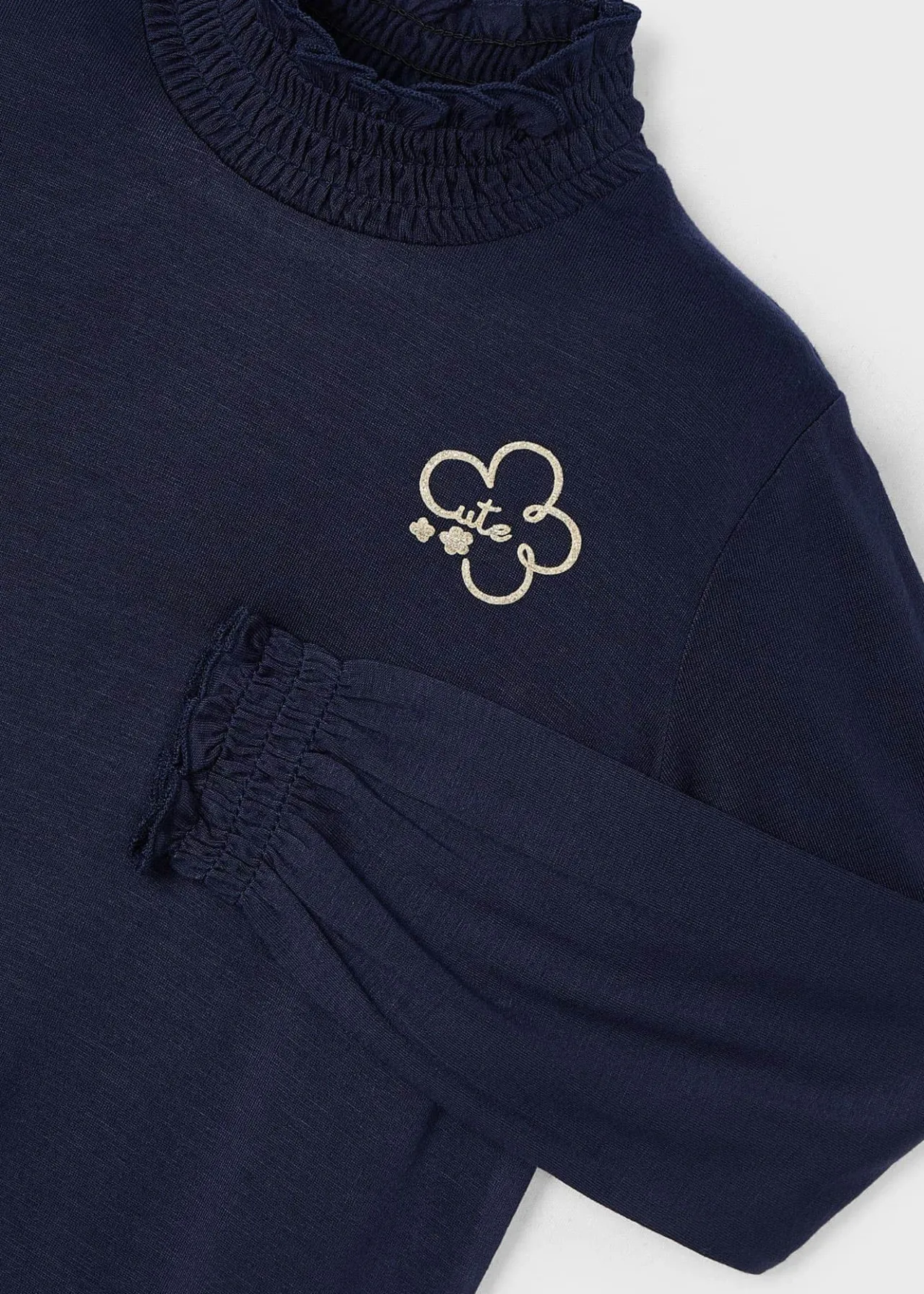 Mayoral Basic mock-neck t-shirt girls