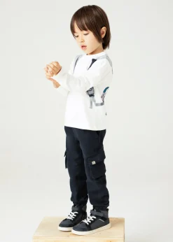 BOY Mayoral Boy Backpack Print T-Shirt