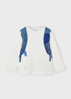 BOY Mayoral Boy Backpack Print T-Shirt