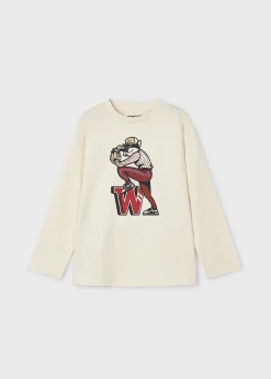 BOY Mayoral Boy Baseball Print T-Shirt