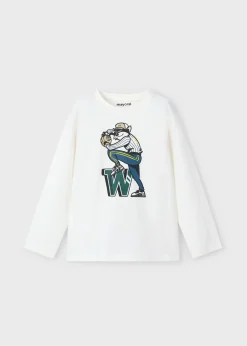 BOY Mayoral Boy Baseball Print T-Shirt