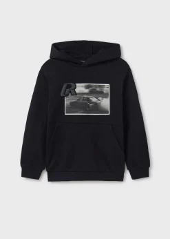BOY Mayoral Boy and White Print Hoodie