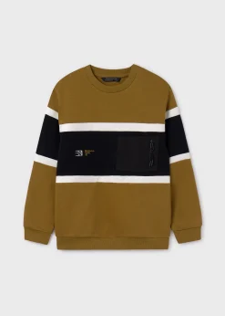 BOY Mayoral Boy Color Block Sweatshirt