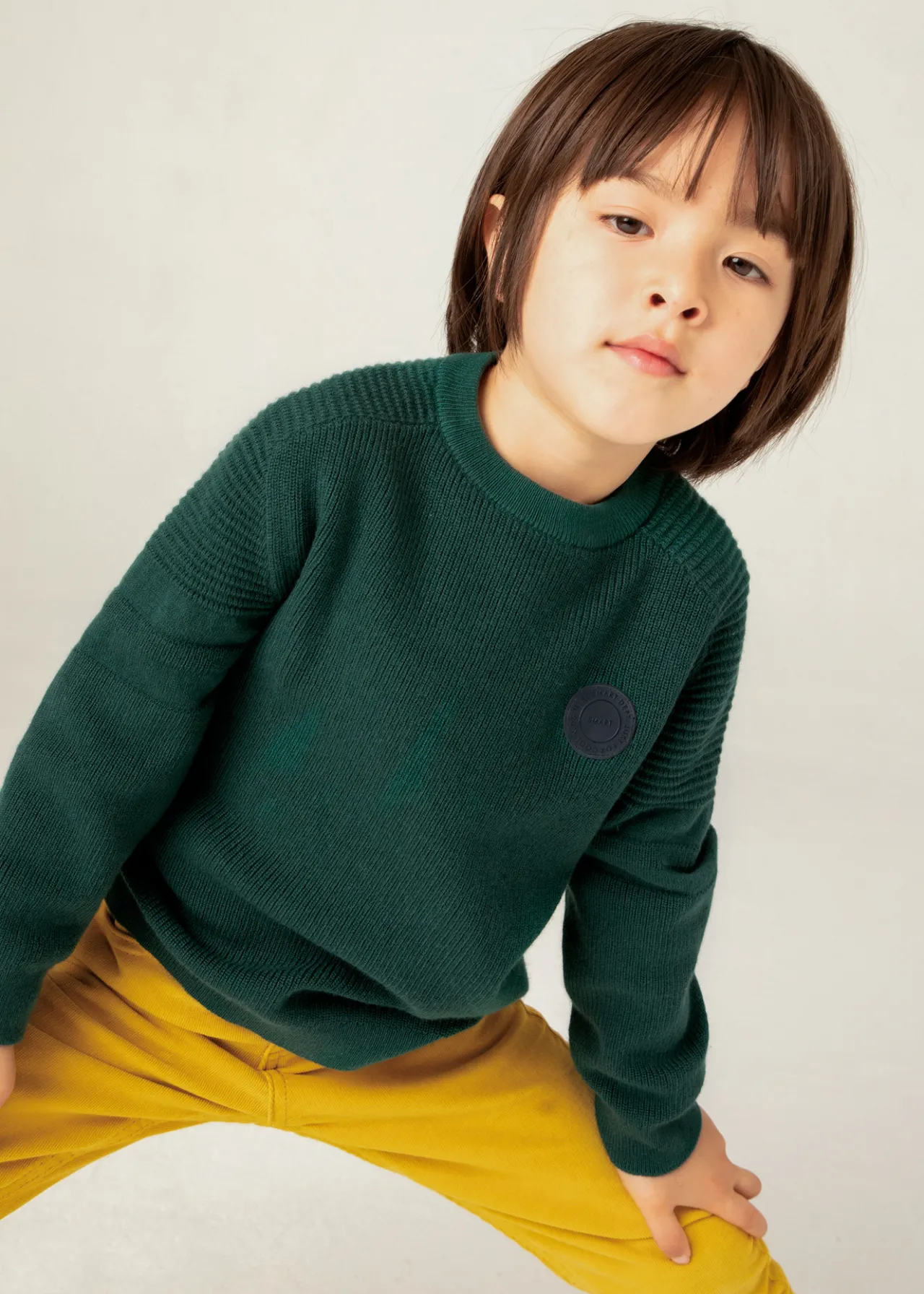 BOY Mayoral Boy Combined Knit Sweater