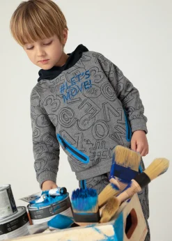 BOY Mayoral Boy Contrast Print Hoodie